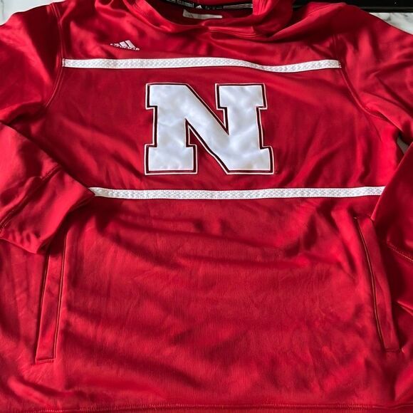 Adidas Nebraska Cornhuskers Hoodie Sz. M - Picture 3 of 9